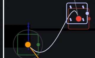 Hermite spline trajectory generated by the path planning library